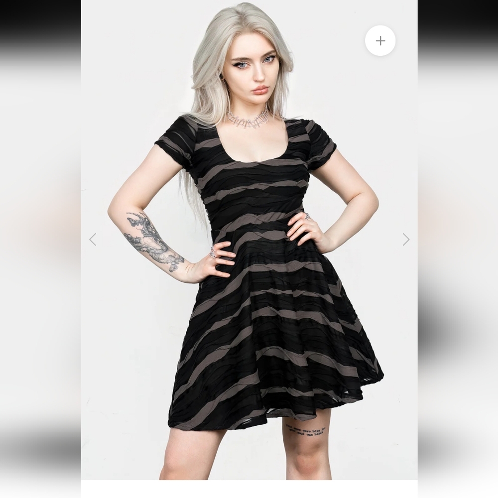 Disturbia - Distortion Mini Skater Dress